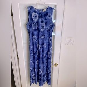 JODI MICHAELS Blue Floral Dress